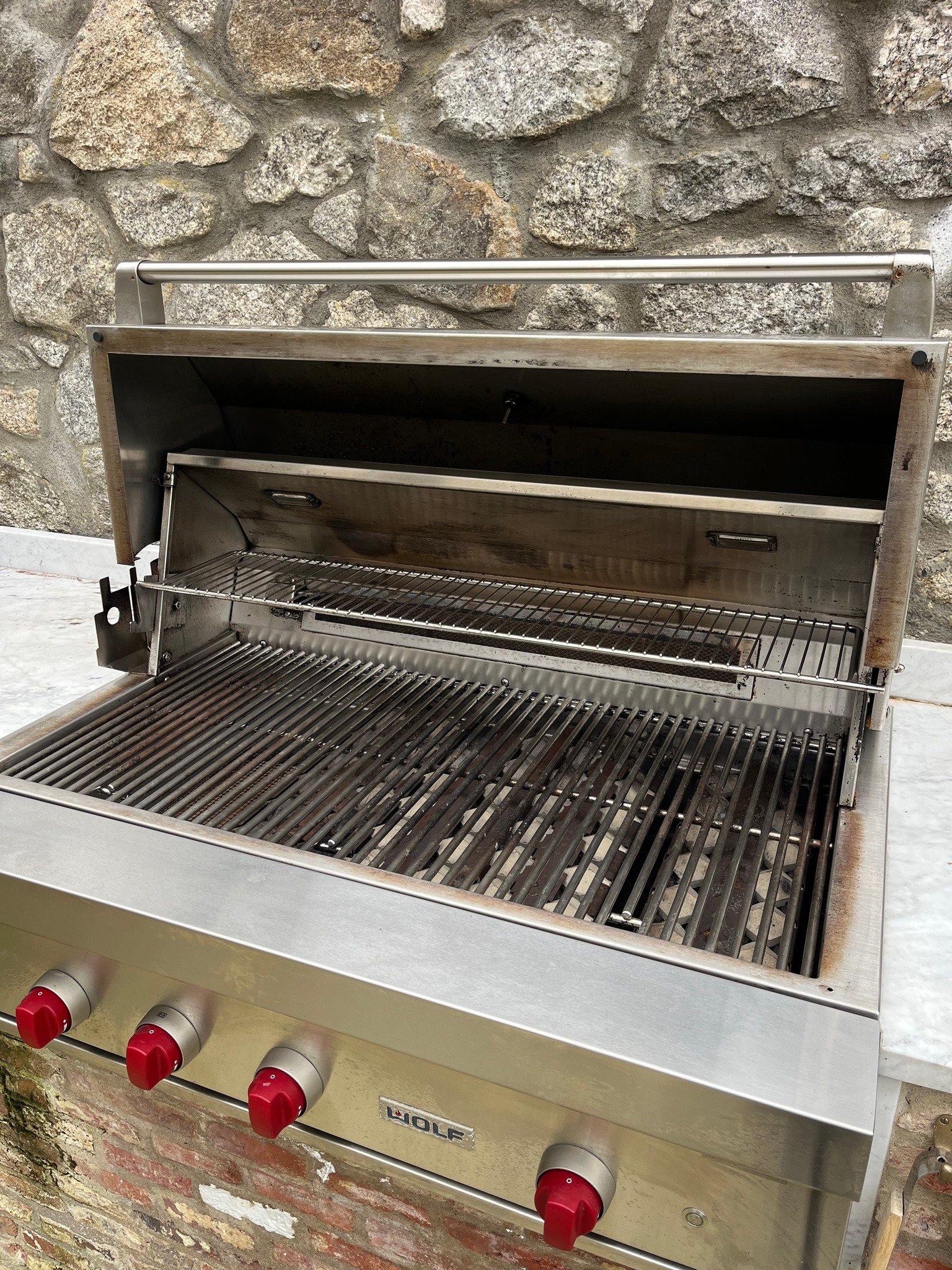 After BBQ cleaning
