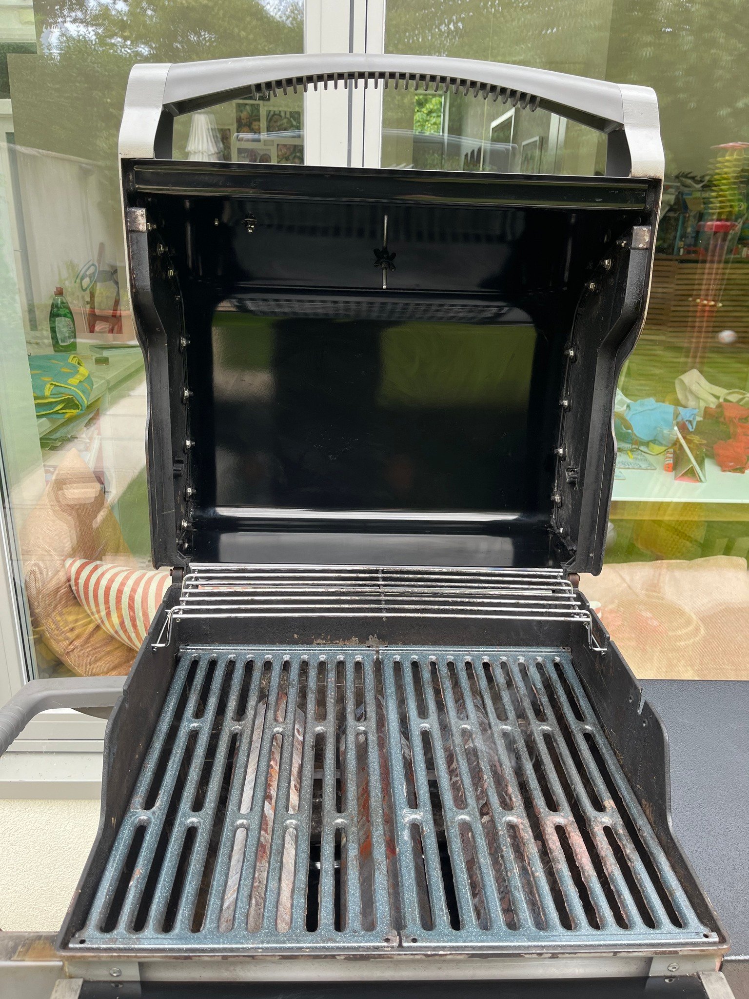 After BBQ cleaning