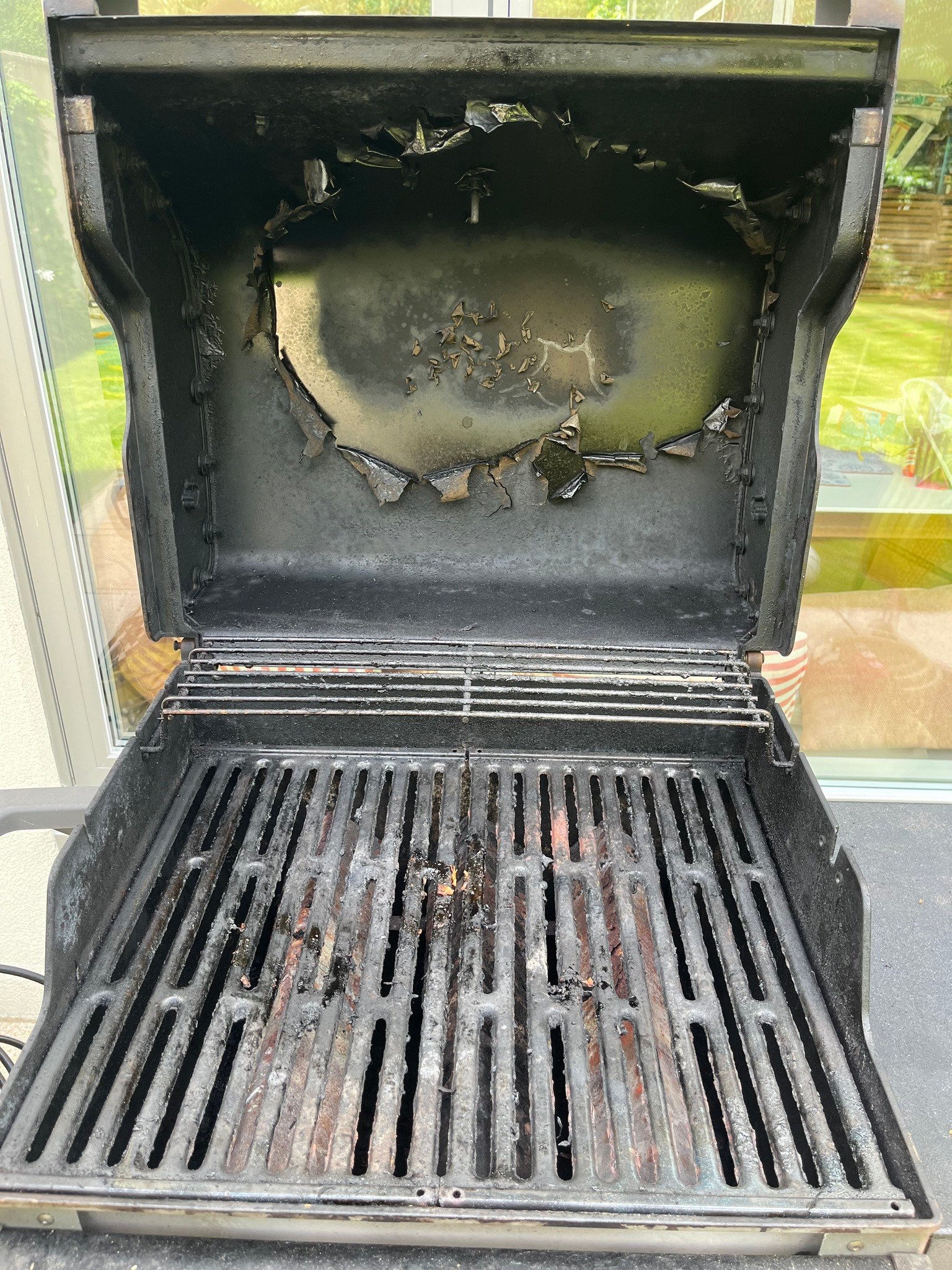 Before BBQ cleaning